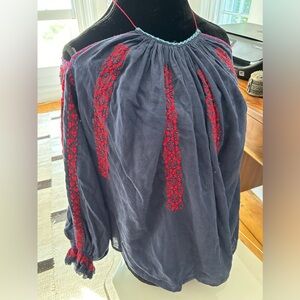 Ulla Johnson Cotton Embroidered Top Shirt